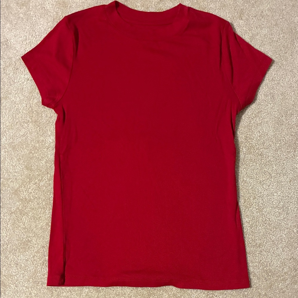 a new day Red Short Sleeve Tee